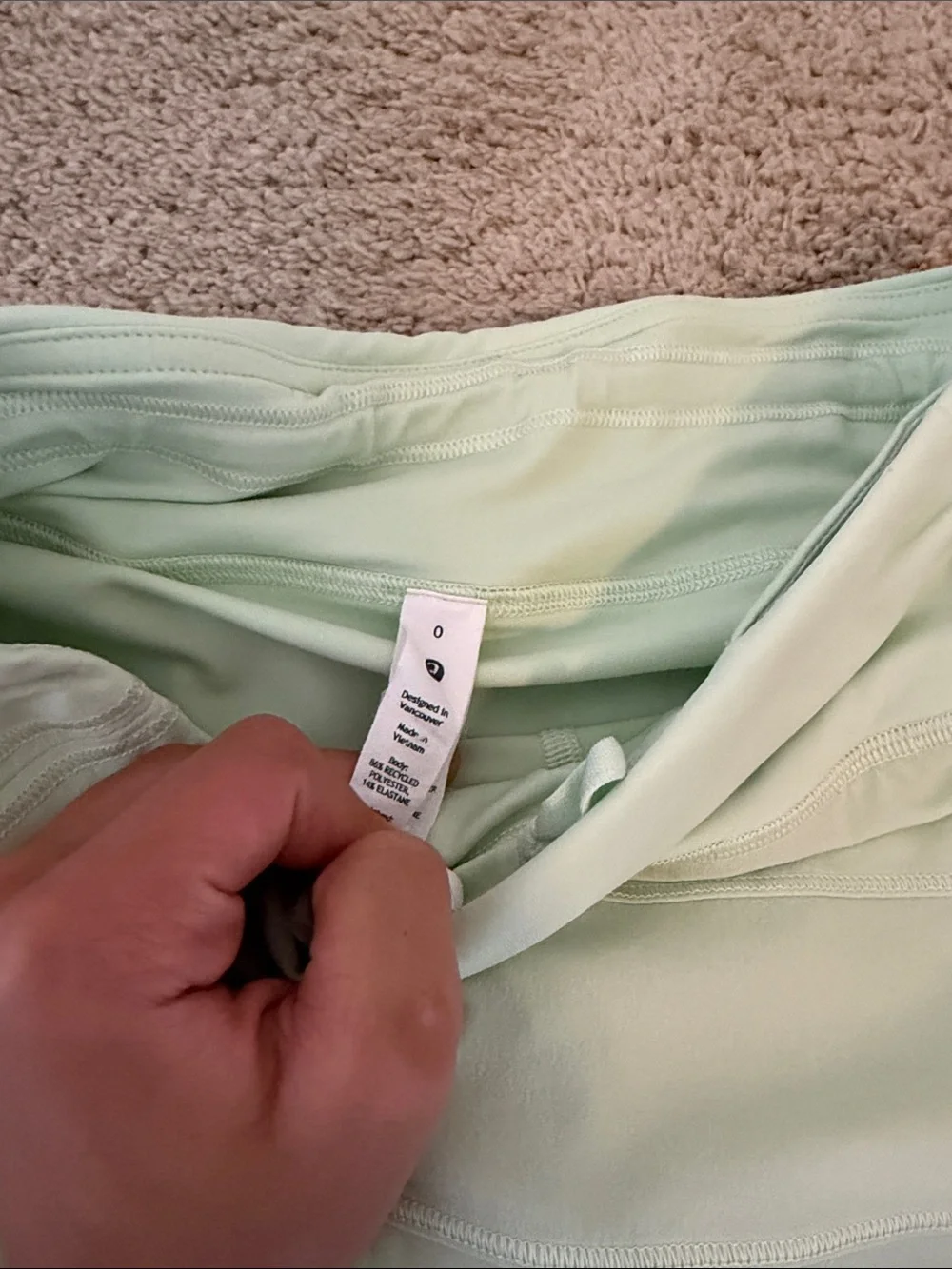 lululemon athletica Mint Green Athletic Skirt